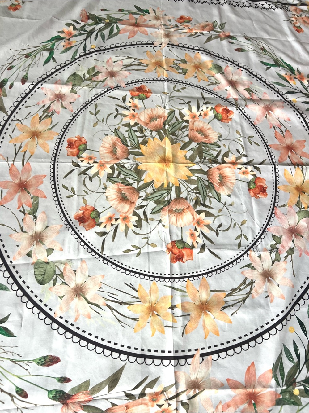 Large Floral Decorative Tapestry/Textile